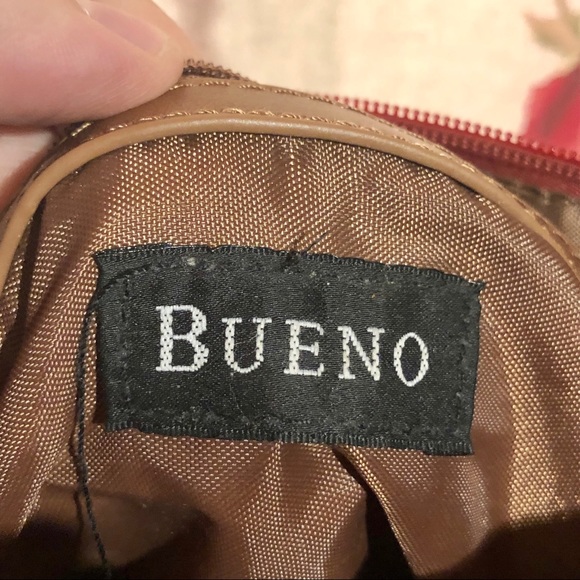 Bueno Red Leather Shoulder purse - Picture 5 of 5